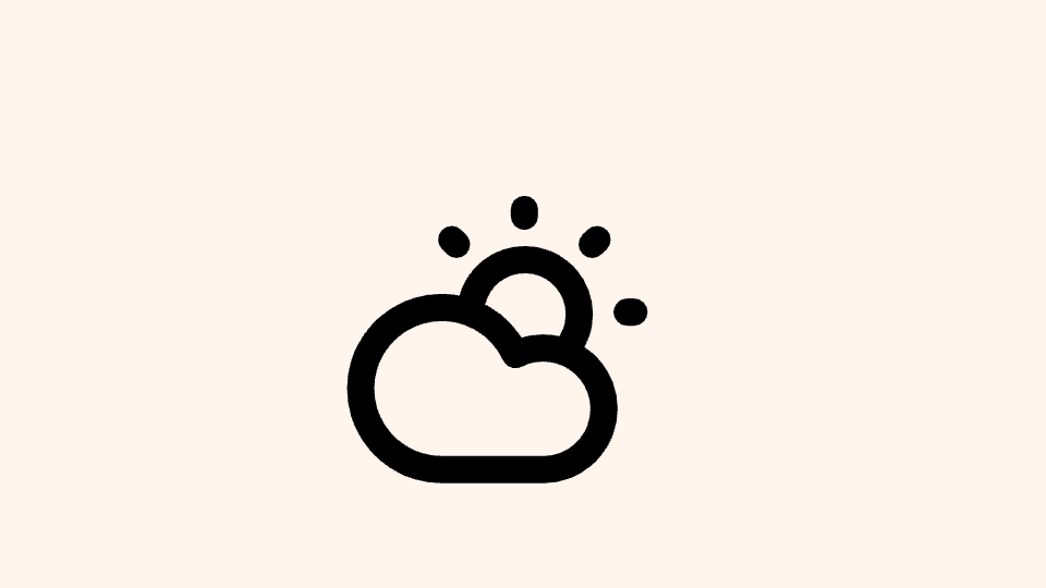 Animated weather icon