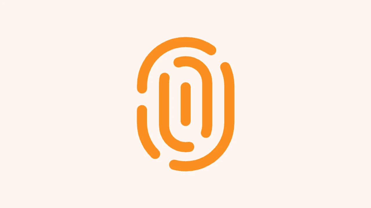 Orange fingerprint animation