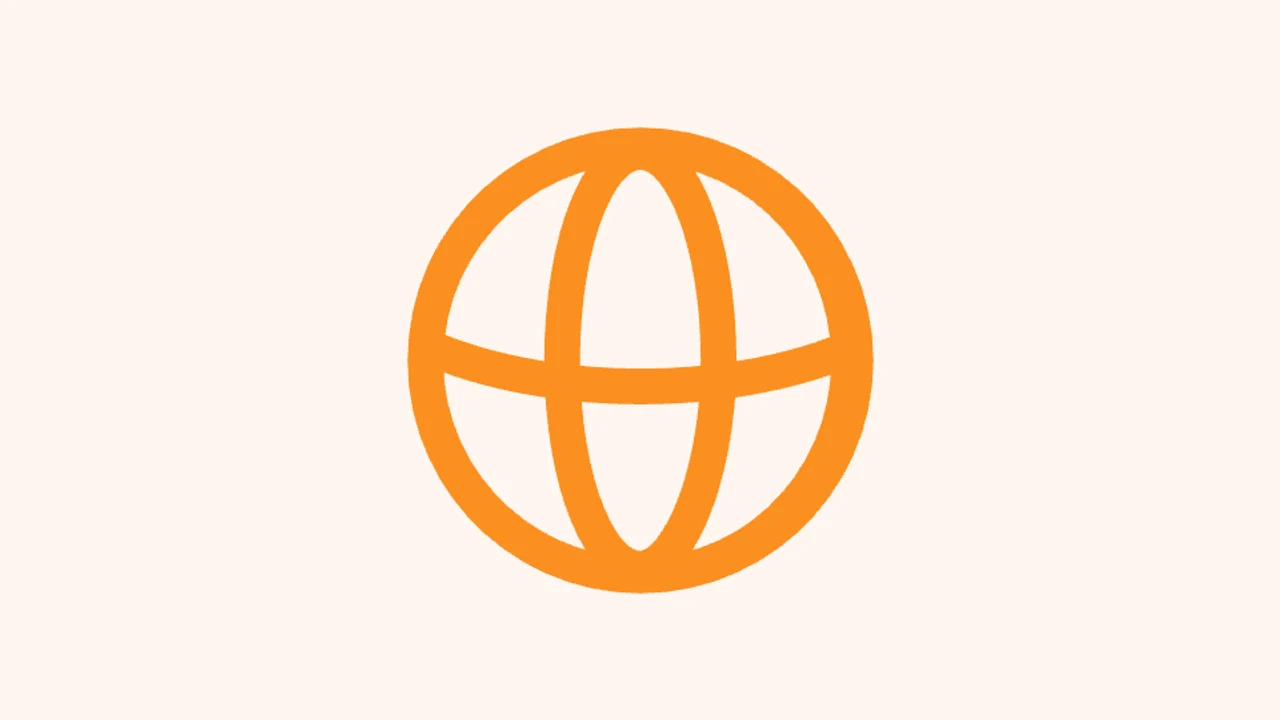 Orange globe animation